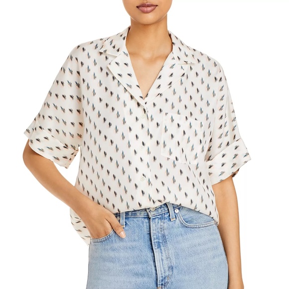 Theory Ralfinn Silk Shirt - Picture 1 of 5